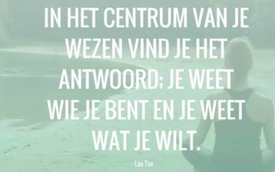 MindfulMaandag: In het centrum van je wezen..