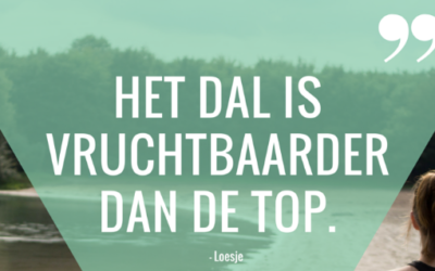 MindfulMaandag: Het dal is vruchtbaarder dan de top